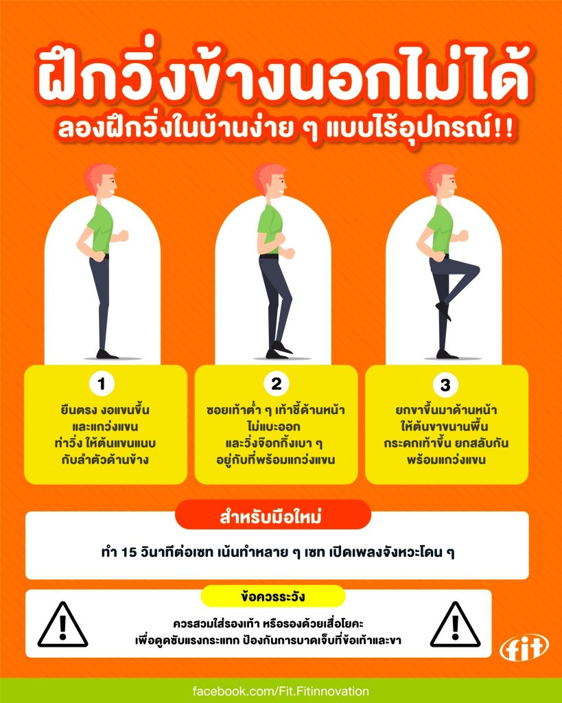 Read more about the article ฝึกวิ่งข้างนอกไม่ได้ ลองฝึกวิ่งในบ้านง่าย ๆ