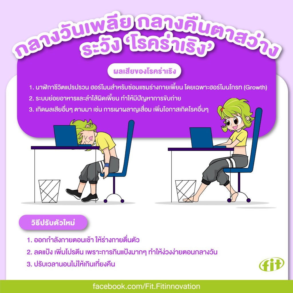 Read more about the article กลางวันเพลีย กลางคืนตาสว่าง ระวัง ‘โรคร่าเริง’