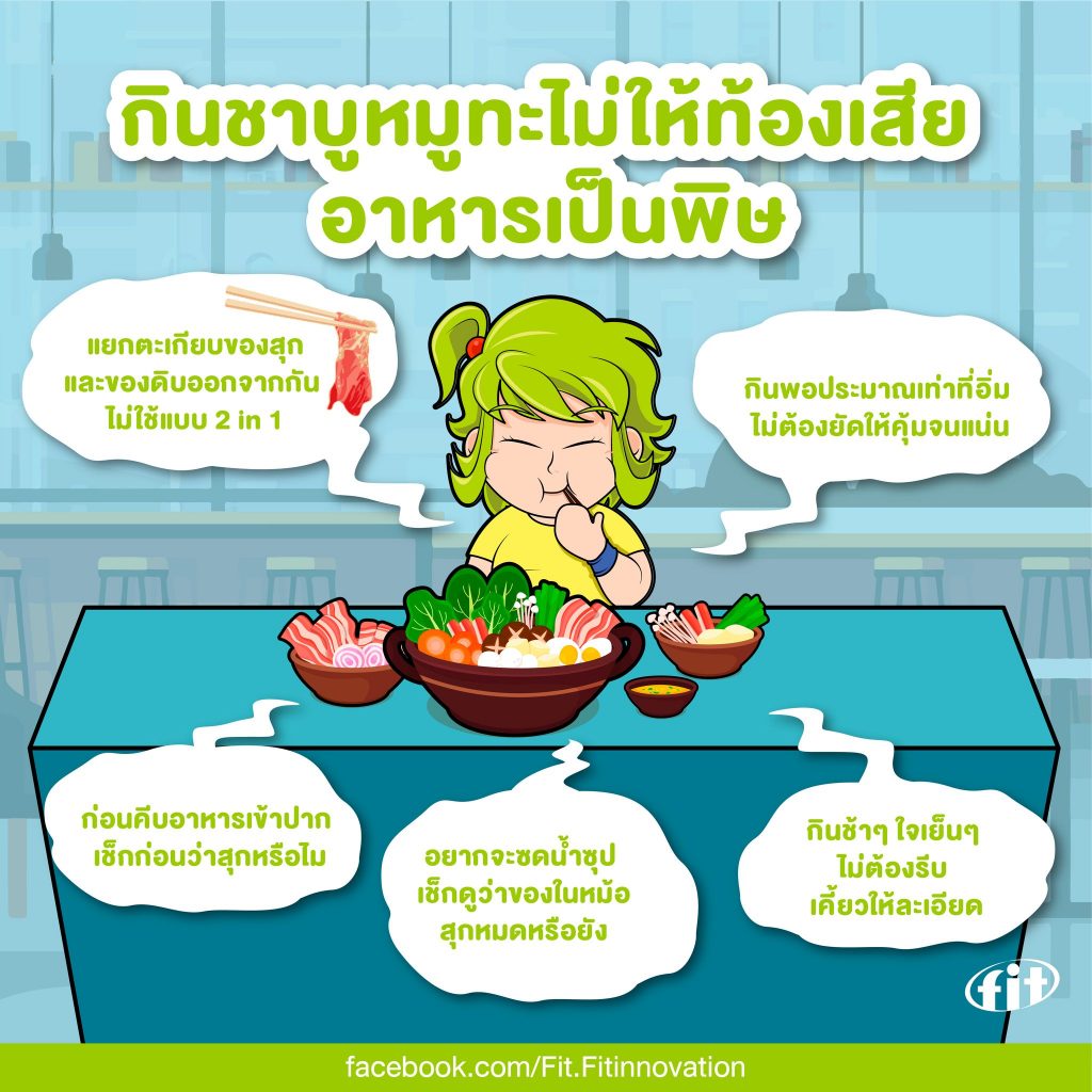 Read more about the article กินชาบูหมูทะไม่ให้ท้องเสีย อาหารเป็นพิษ