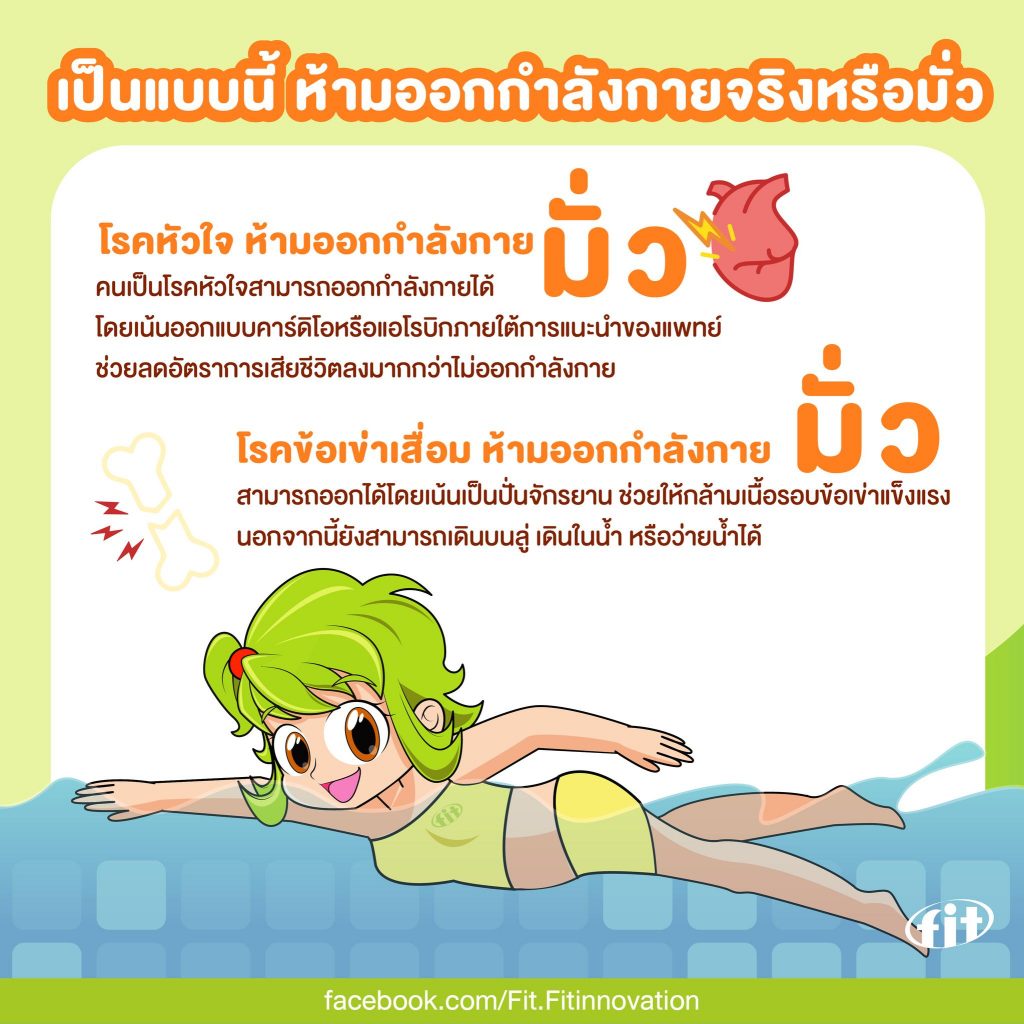 Read more about the article เป็นแบบนี้ ห้ามออกกำลังกายจริงหรือมั่ว