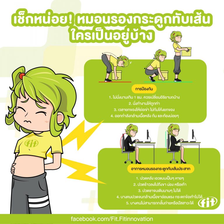 Read more about the article เช็กหน่อย! หมอนรองกระดูกทับเส้น ใครเป็นอยู่บ้าง